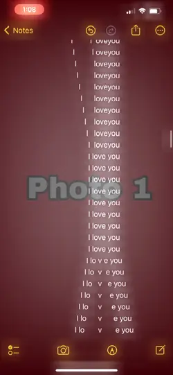 I love you notes 