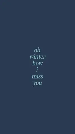 missing winter