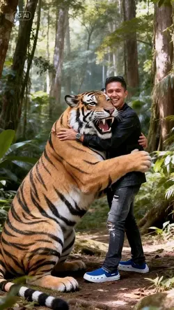 momen peluk harimau