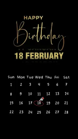 Birthday 18 February