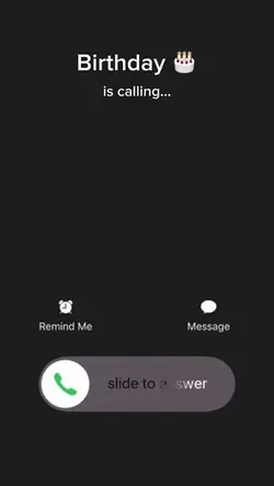 Birthday is calling