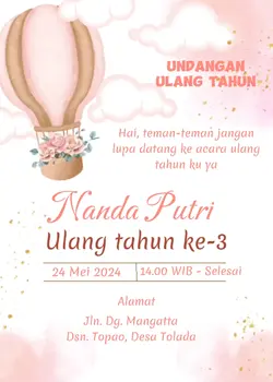 undangan Ulang tahun