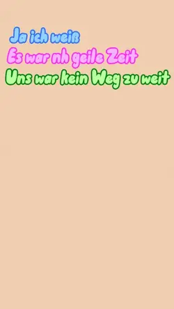 Es war nh geile Zeit