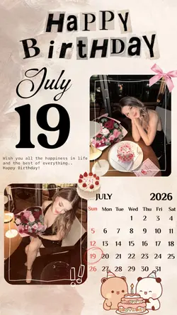 BIRTHDAY 19 JULY