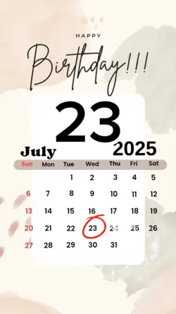 birthday 23 July 