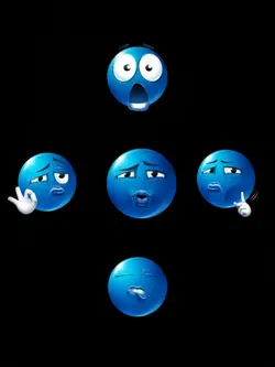 os cinco emojis 