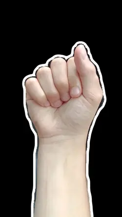 Ręka green screen