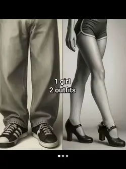1 girl 2 outfits 