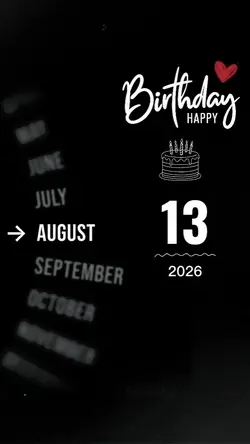 HBD 13 AUGUST 2026