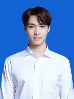 foto KTP latar biru 
