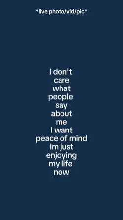 enjoying my life now