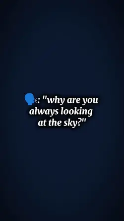 looking at the sky