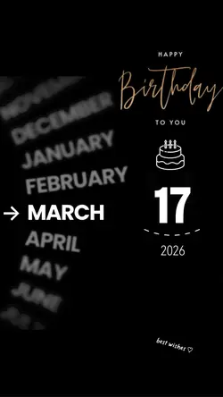 HBD 17 MARCH 2026