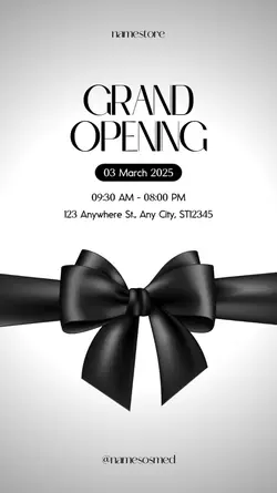 GRAND OPENING BLACK