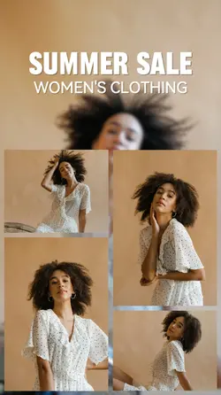 C2B Summer Fashion Industry Women's
Clothing Template Ads