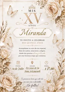 Invitación XV años