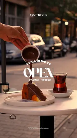 come in we're open 
