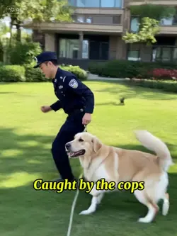 Pet caught by cops