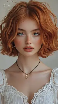 Wavy bob hair 