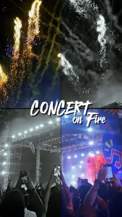 concert on fire