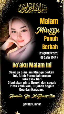 doaku malam Minggu