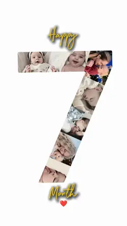 happy7month baby