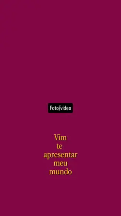 vim te apresentar 