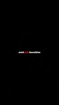 Valla çok yoruldum..