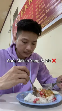 Cara makan yang sala