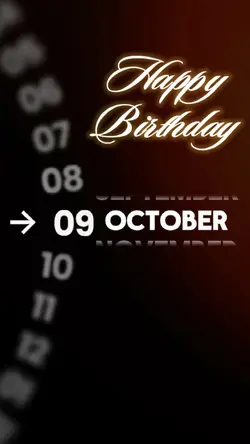 HBD 9 OCTOBER