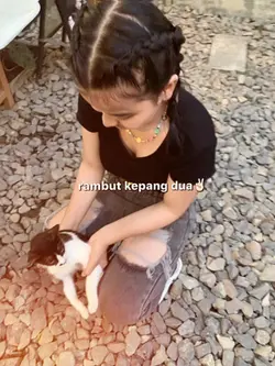 rambut kepang dua