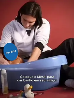 Messi dando banho