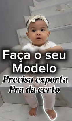 Modelo bebê dançando