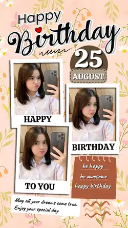 25 AUGUST BIRTHDAY