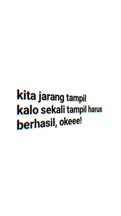 kita jarang tampil
