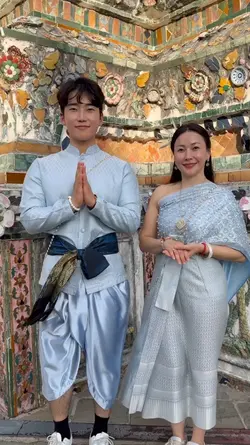 คนเกาหลีแต่งชุดไทย