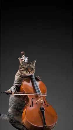 Gato no violino 