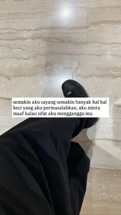 maaf kalau sifatku