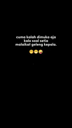 cuma kalah dimuka 