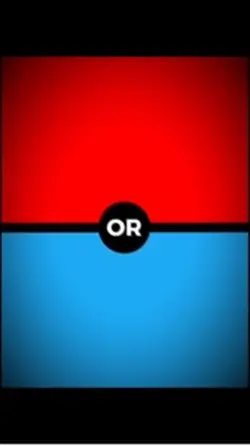 Blue or red…