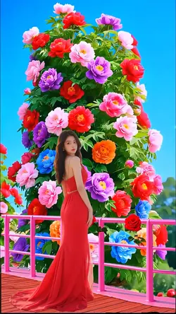 In the flowers