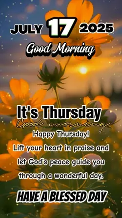it's Thursday 