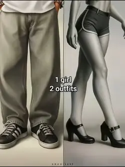 1 GIRL 2 OUTFITS 