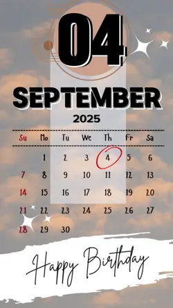 Hbd 4 September 2025