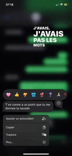 J’avais pas les mots