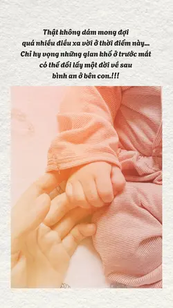 Mong bình an bên con