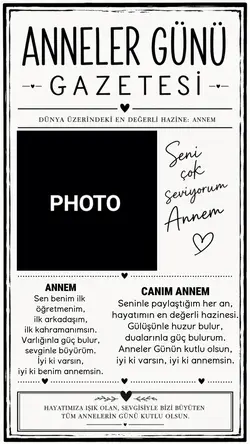 anneler günü qazete