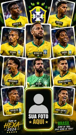 SUA FOTO NA SELEÇÃO 