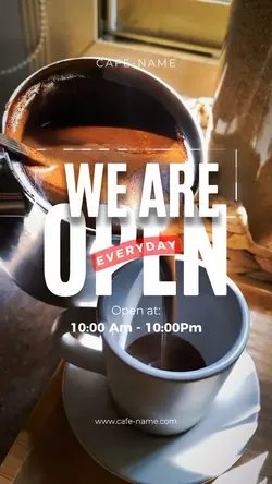 WE ARE OPEN