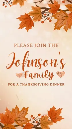 ⁹ thanksgiving diner